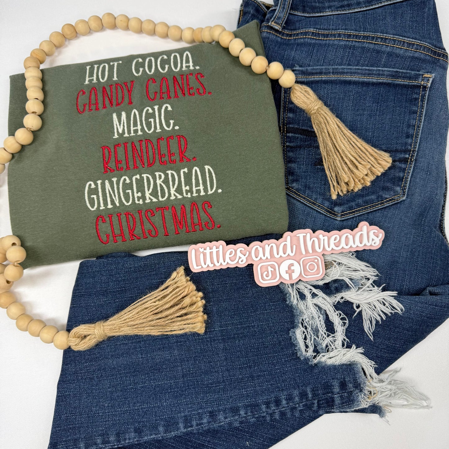 Embroidered Christmas Cheer Tee