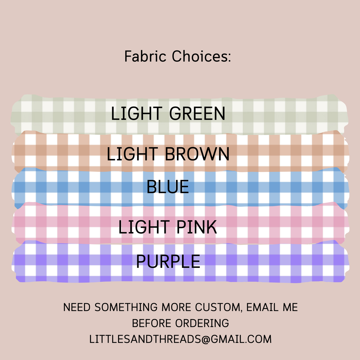 Personalized Gingham Baby Name Sign