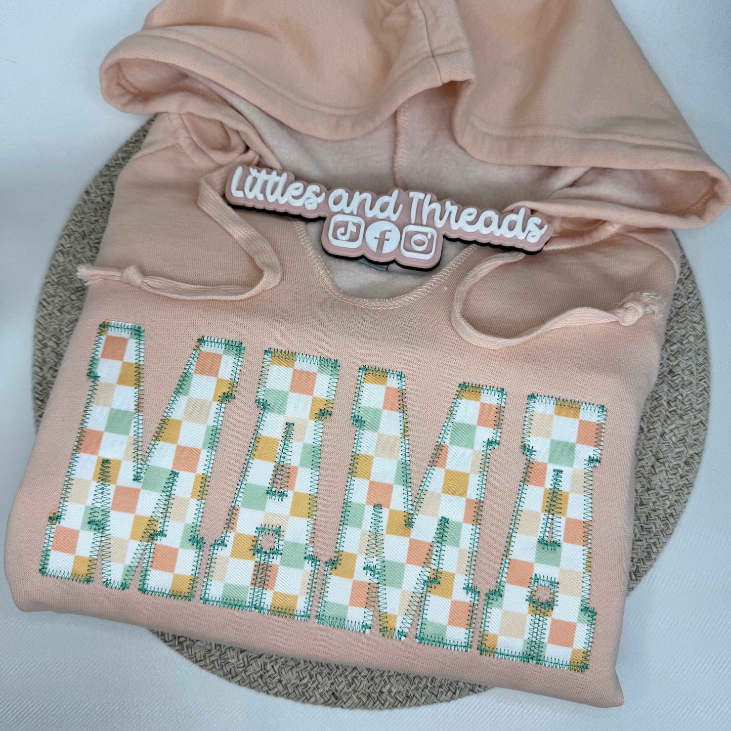 Custom Embroidered Checkered Pullover