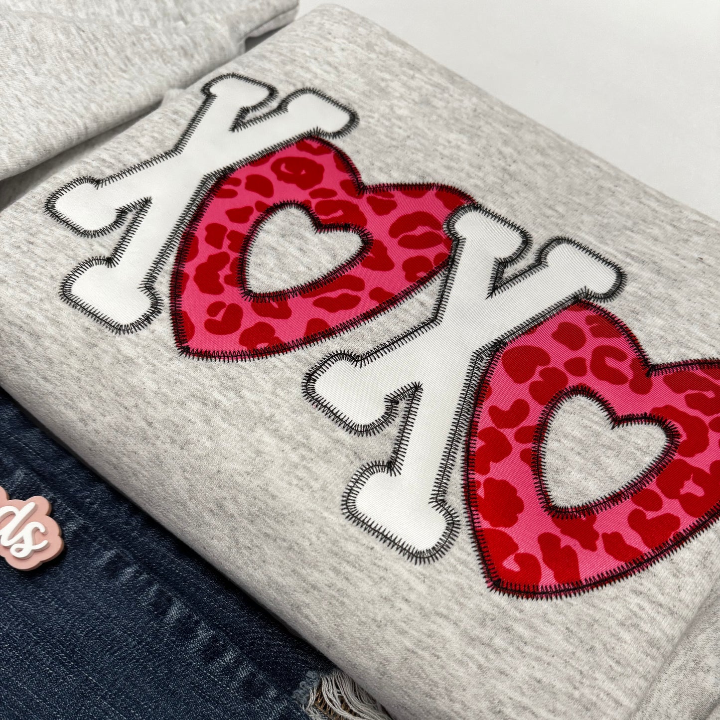 XOXO Embroidered Crewneck