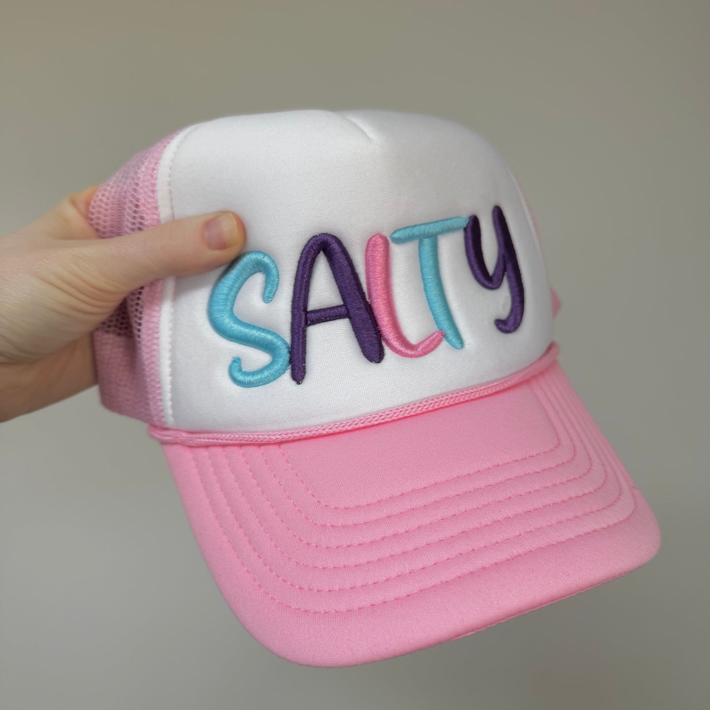 Embroidered Puff Salty Hat