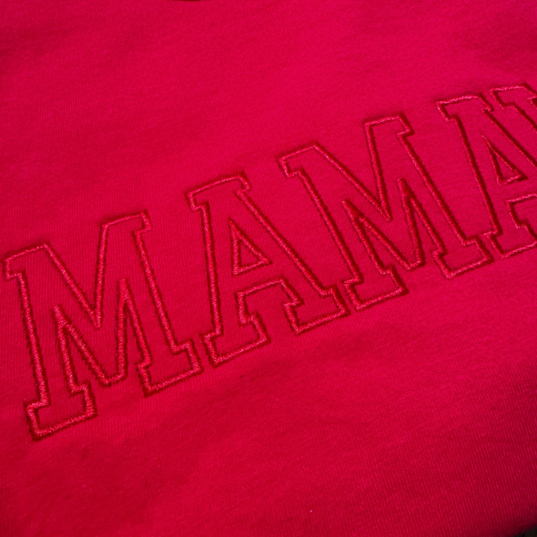 RTS- Tone on Tone Embroidered Mamaw Tee