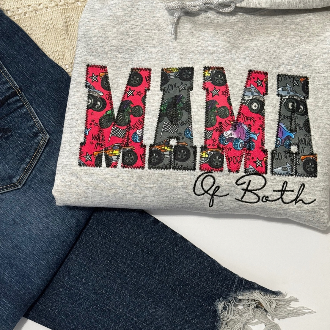 Custom Embroidered Monster Truck Sweatshirt