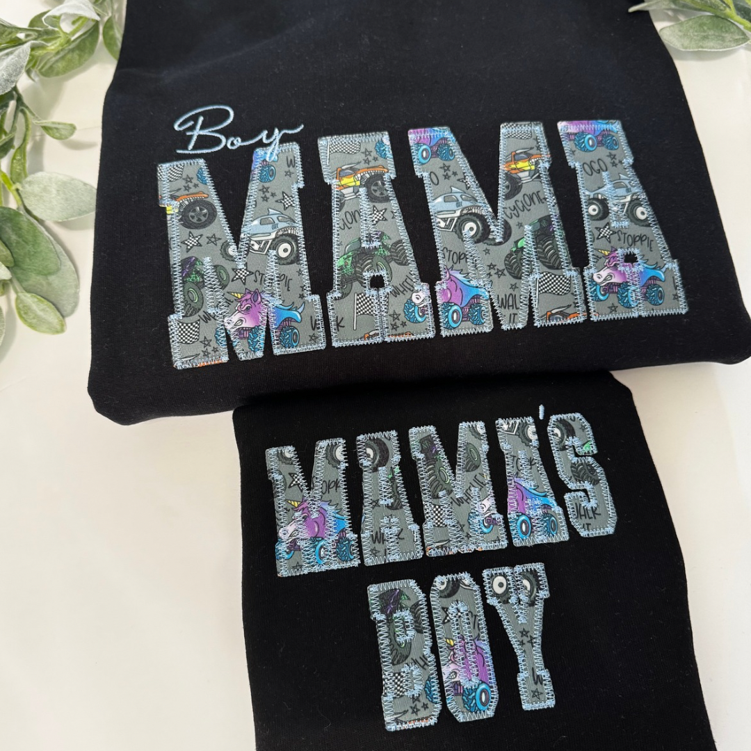 Custom Embroidered Monster Truck Sweatshirt