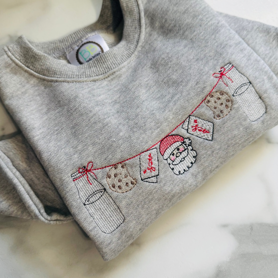 Milk and Cookies with Santa Crewneck