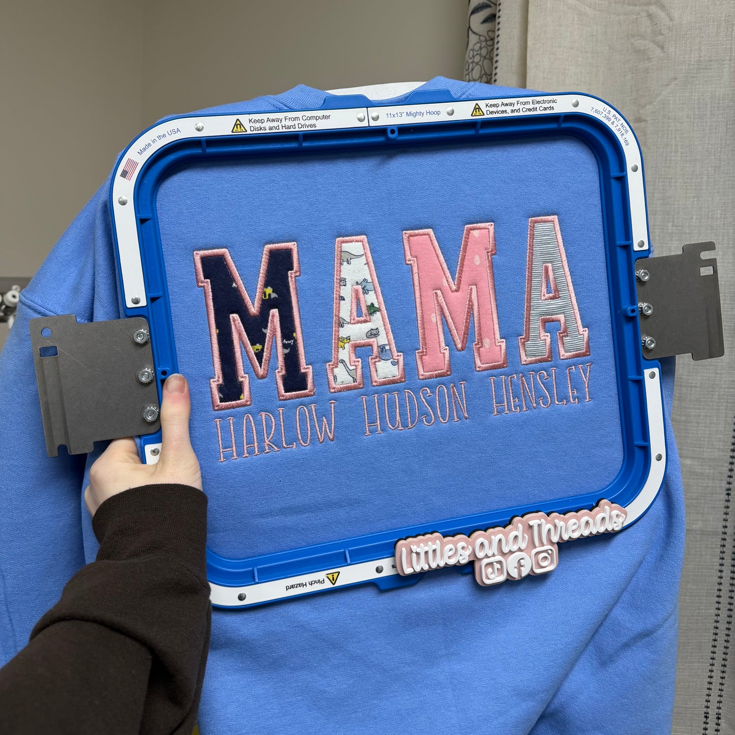 Embroidered Clothes Keepsake Sweatshirt