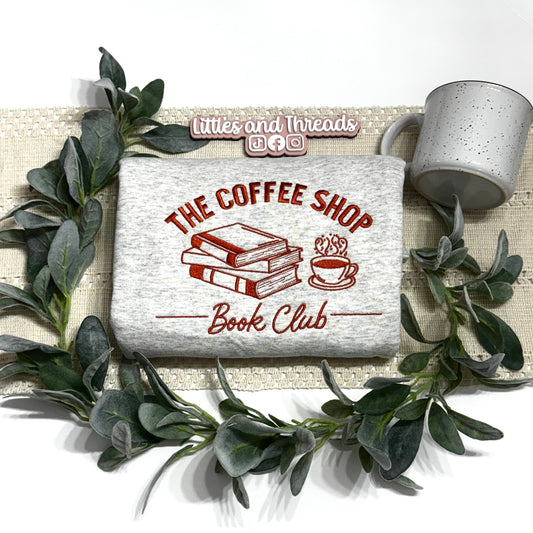 Embroidered Book Club Crewneck