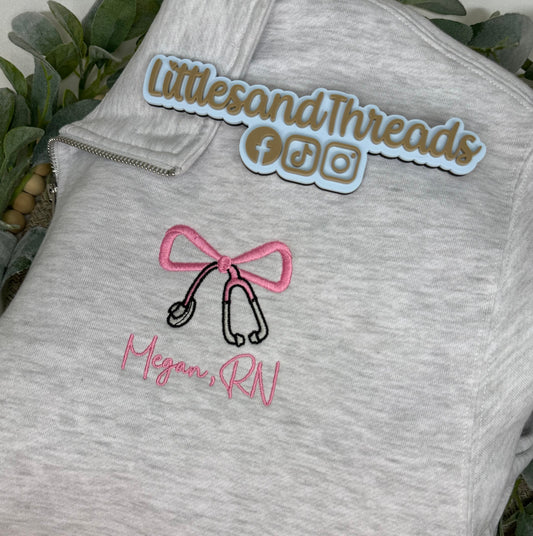 Custom Healthcare Workers Quarter Zip