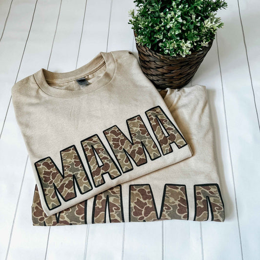 Vintage Camo Mama Tee