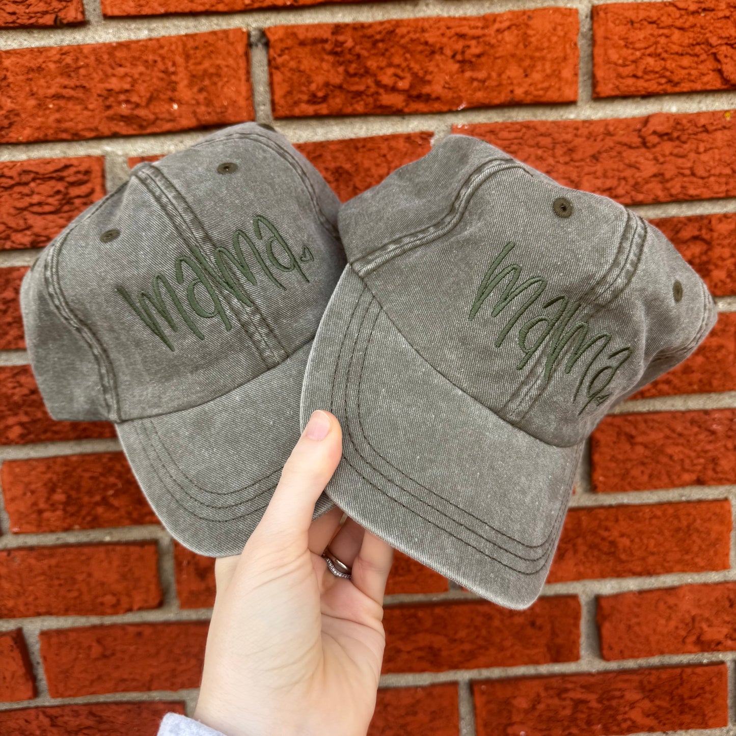 Embroidered Mama Hats