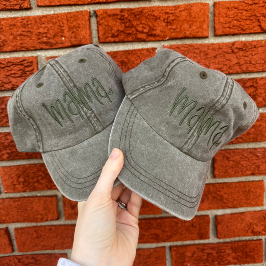 Embroidered Mama Hats