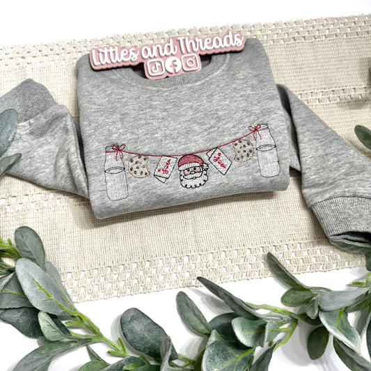 Milk and Cookies with Santa Crewneck