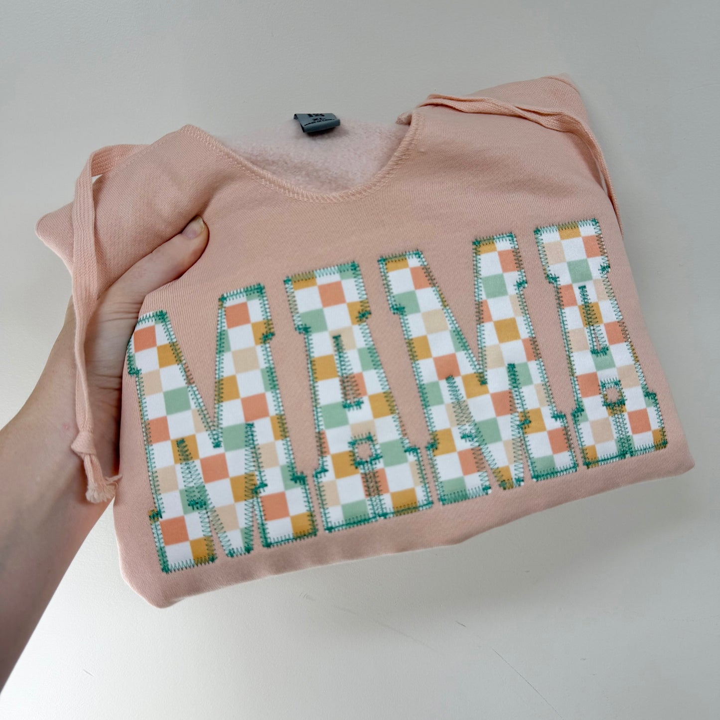 Custom Embroidered Checkered Pullover