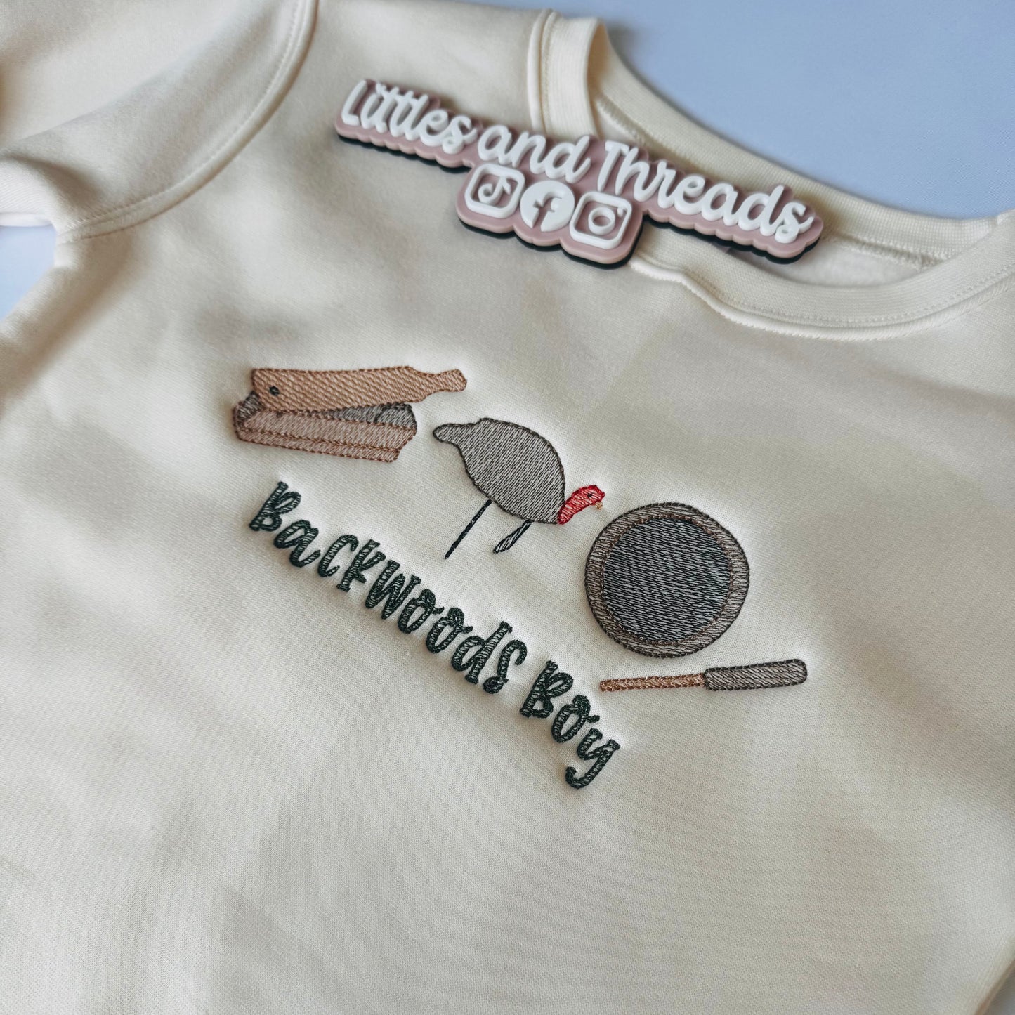 Embroidered Backwoods Boy Crewneck