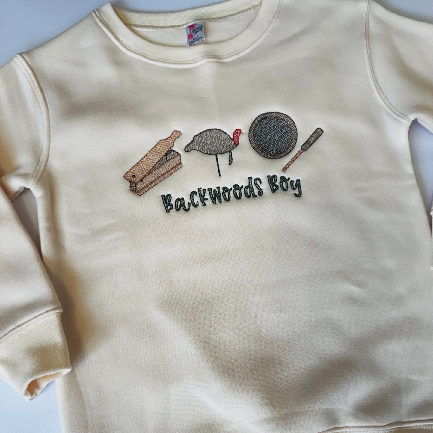 Embroidered Backwoods Boy Crewneck