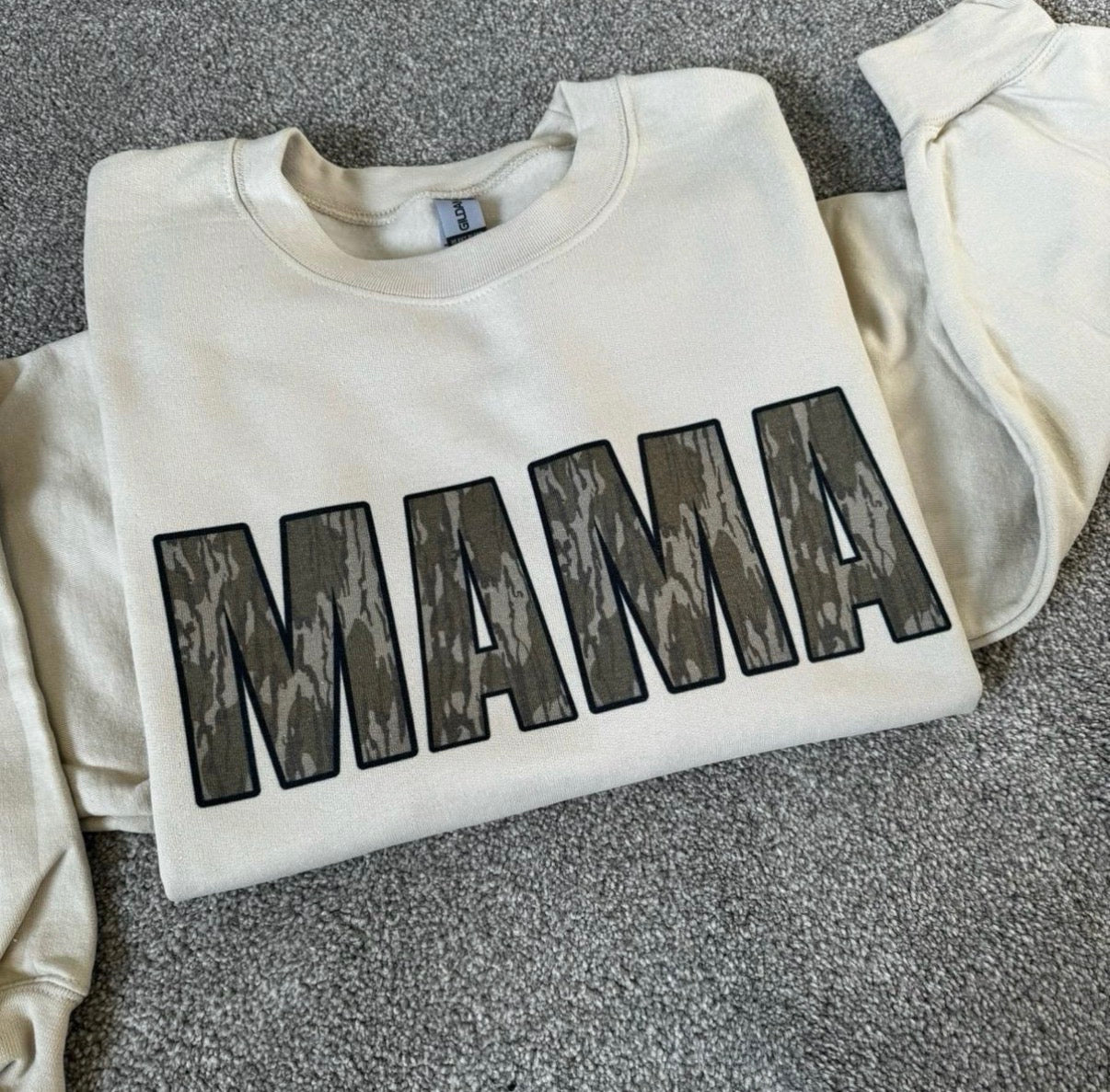 Custom Camo Crewneck