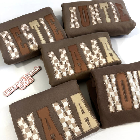 (No Floral Fabric) Custom Mixed Neutral Crewnecks