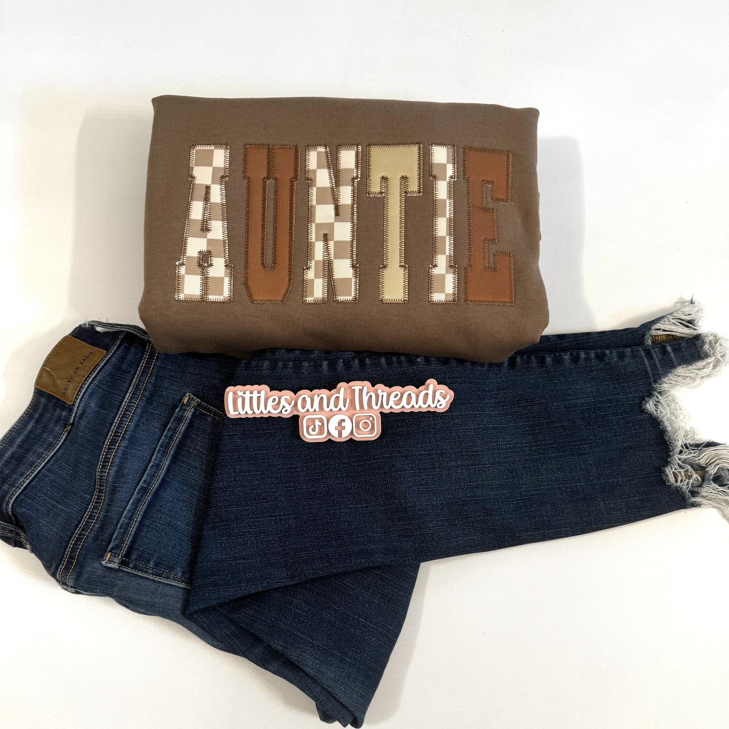 (No Floral Fabric) Custom Mixed Neutral Crewnecks