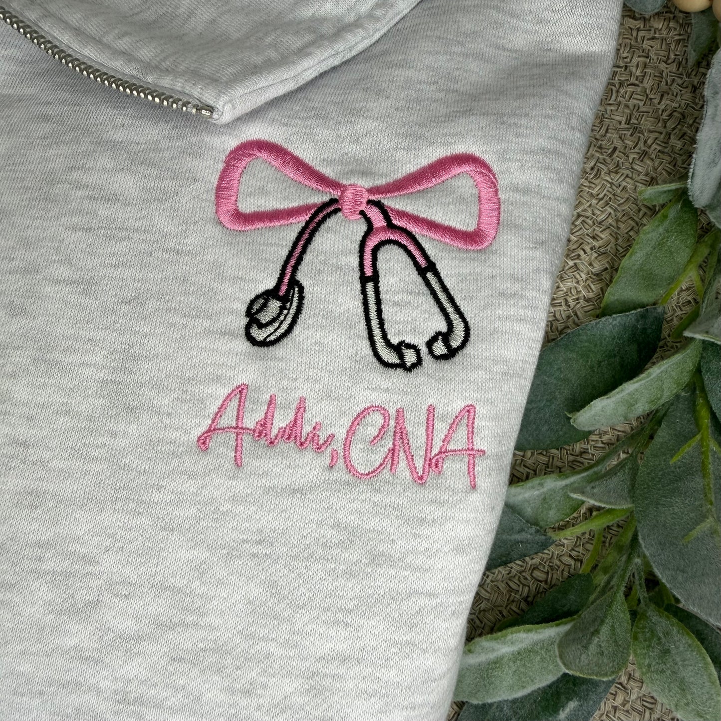 Custom Healthcare Workers Quarter Zip