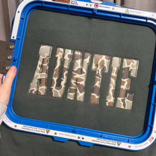 Custom Embroidered Camo Hoodie