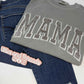 Embroidered Glitter Mama Tee