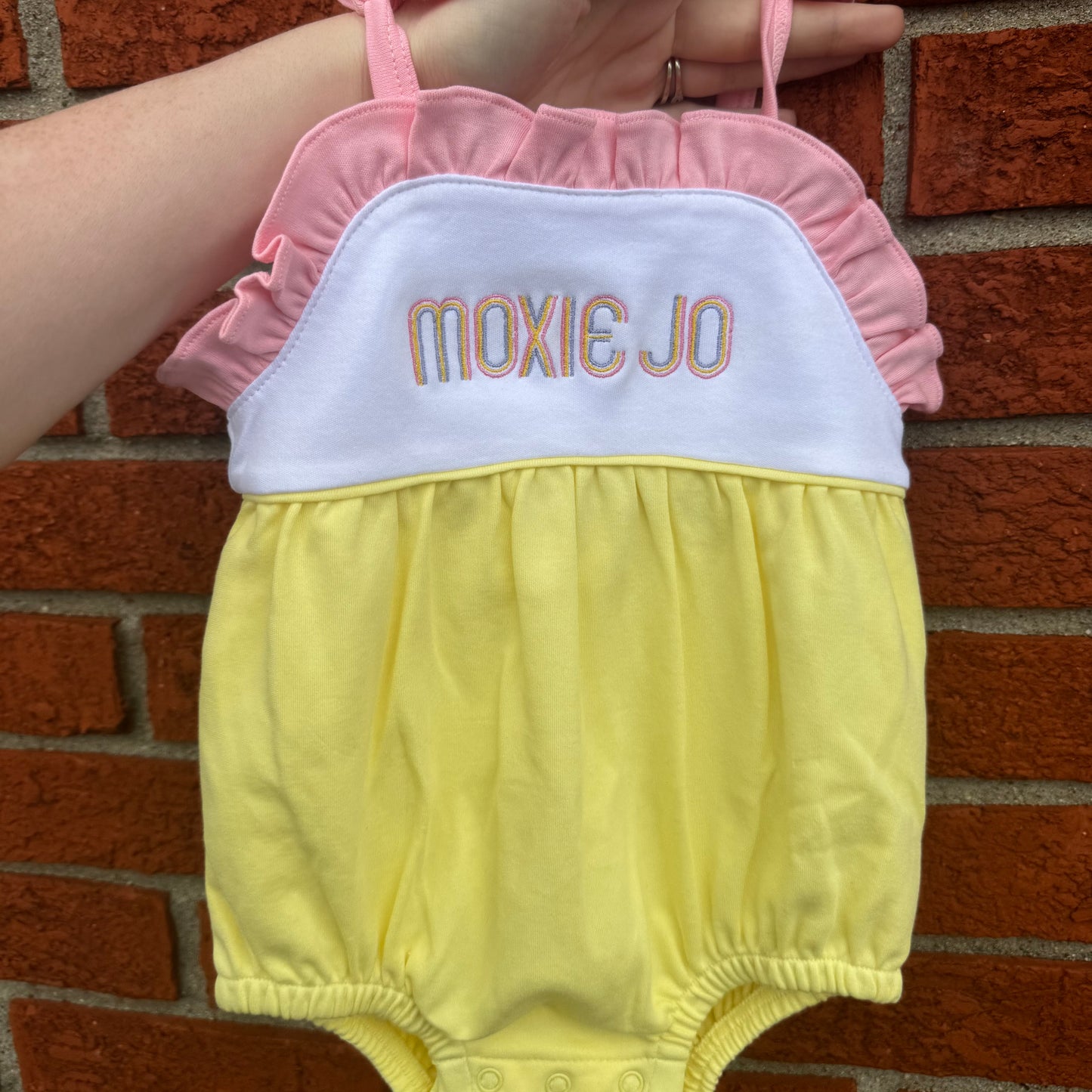 Custom Embroidered Tied Rompers