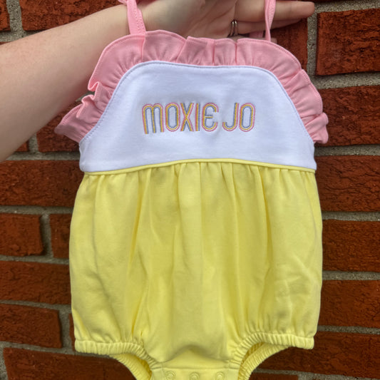 Custom Embroidered Tied Rompers
