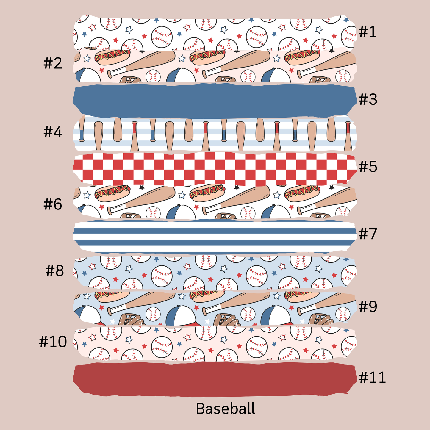Pick Your Fabric-Mixed Adult Customs