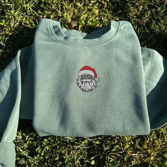 Embroidered Santa Crewneck