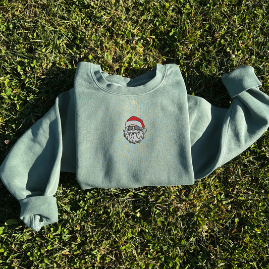 Embroidered Santa Crewneck