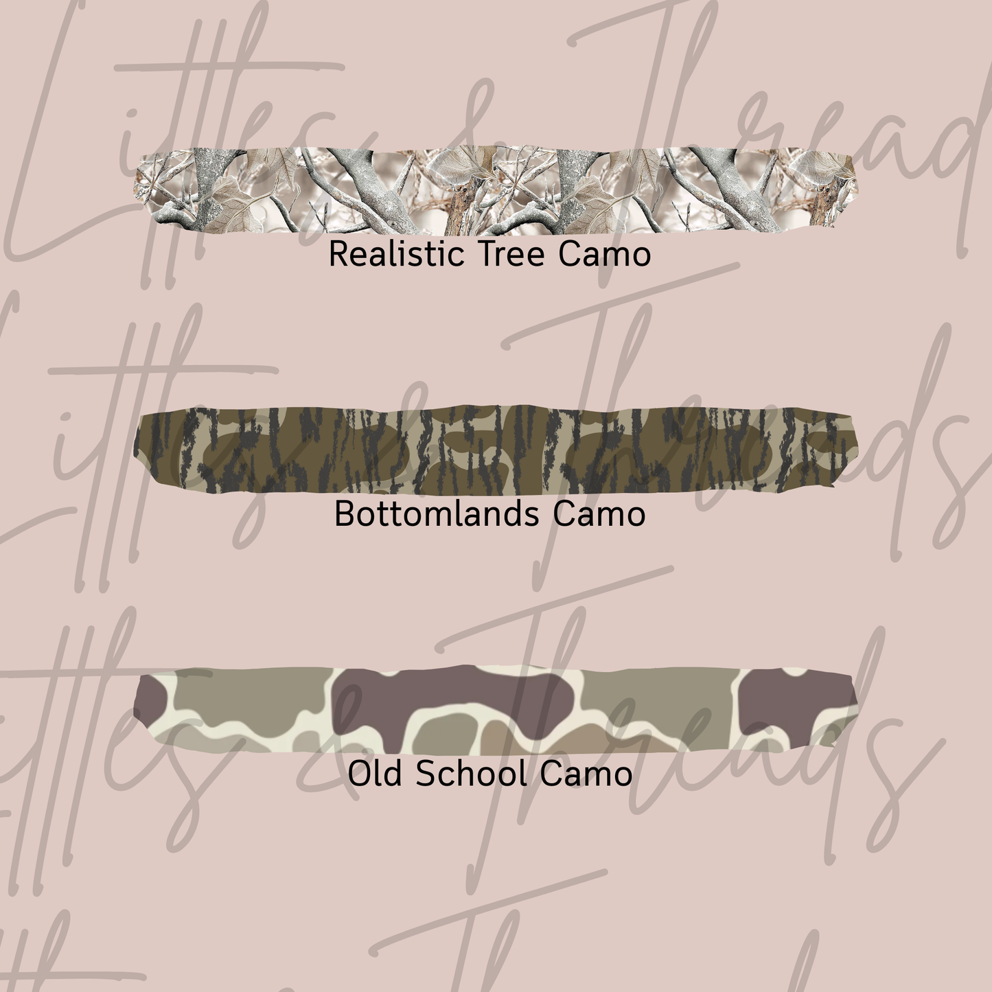Custom Embroidered Camo Monogram