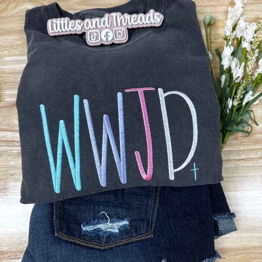 WWJD embroidered tee