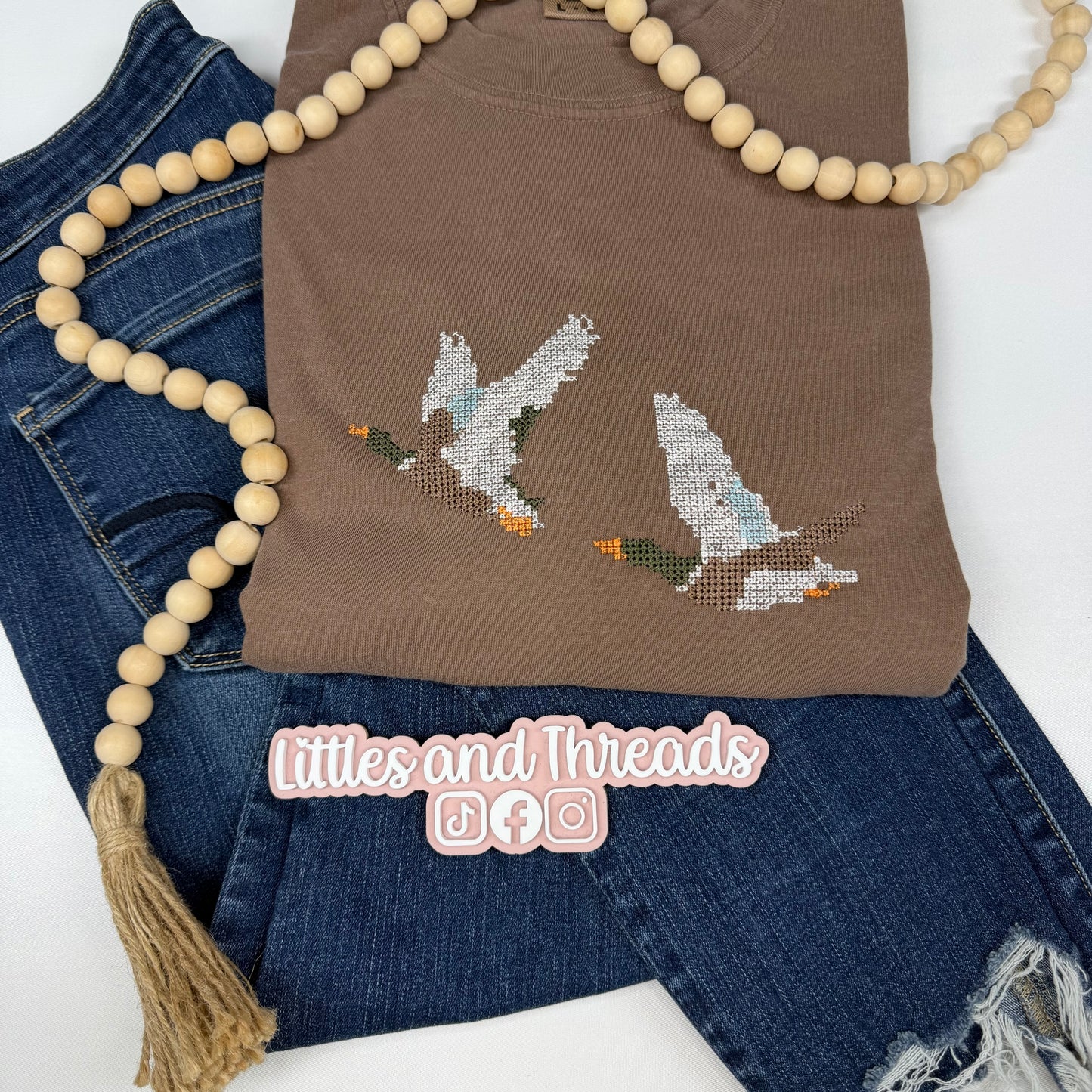 Cross Stitched Mallard Top