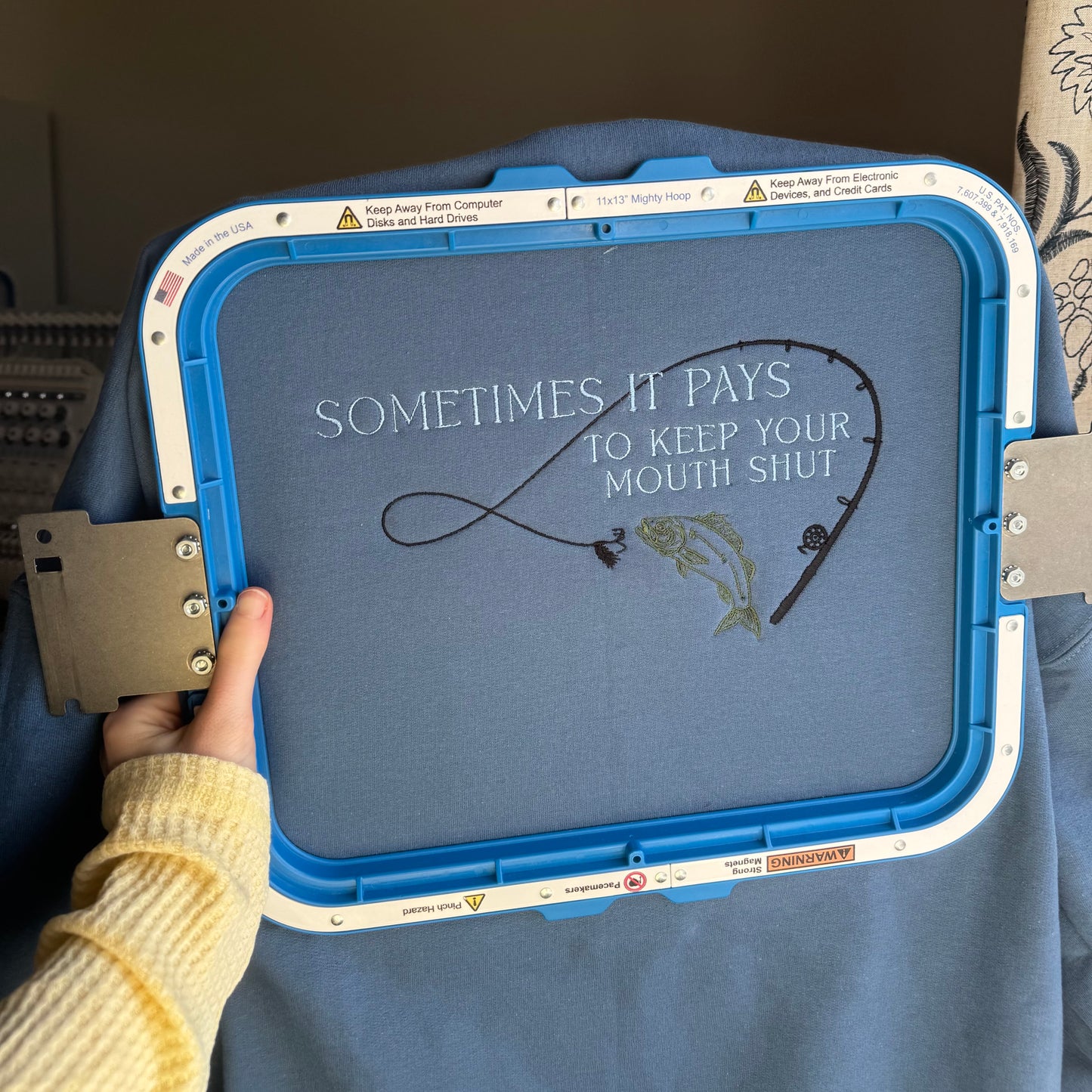 Sometimes It Pays To Keep Your Mouth Shut Crewneck