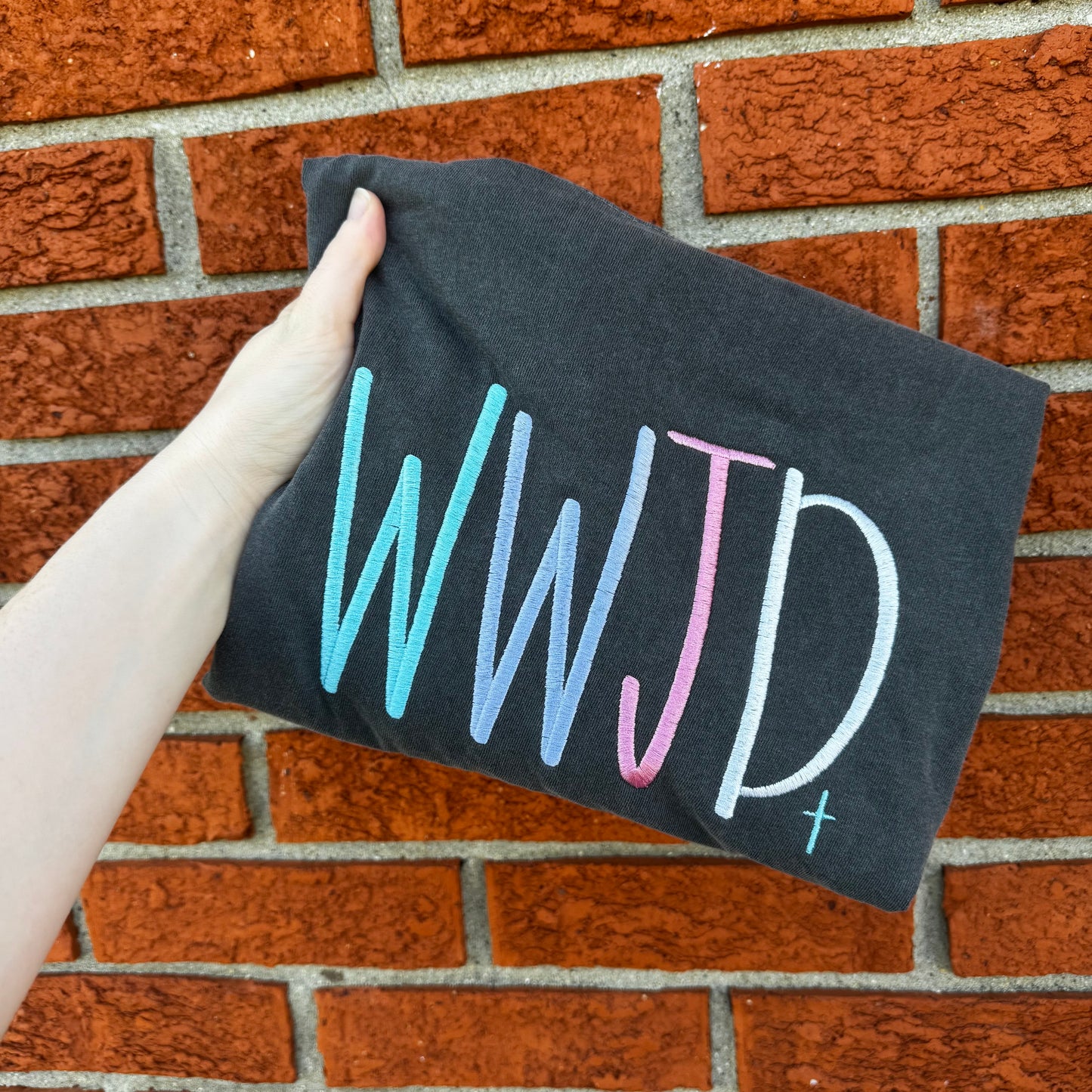 WWJD embroidered tee