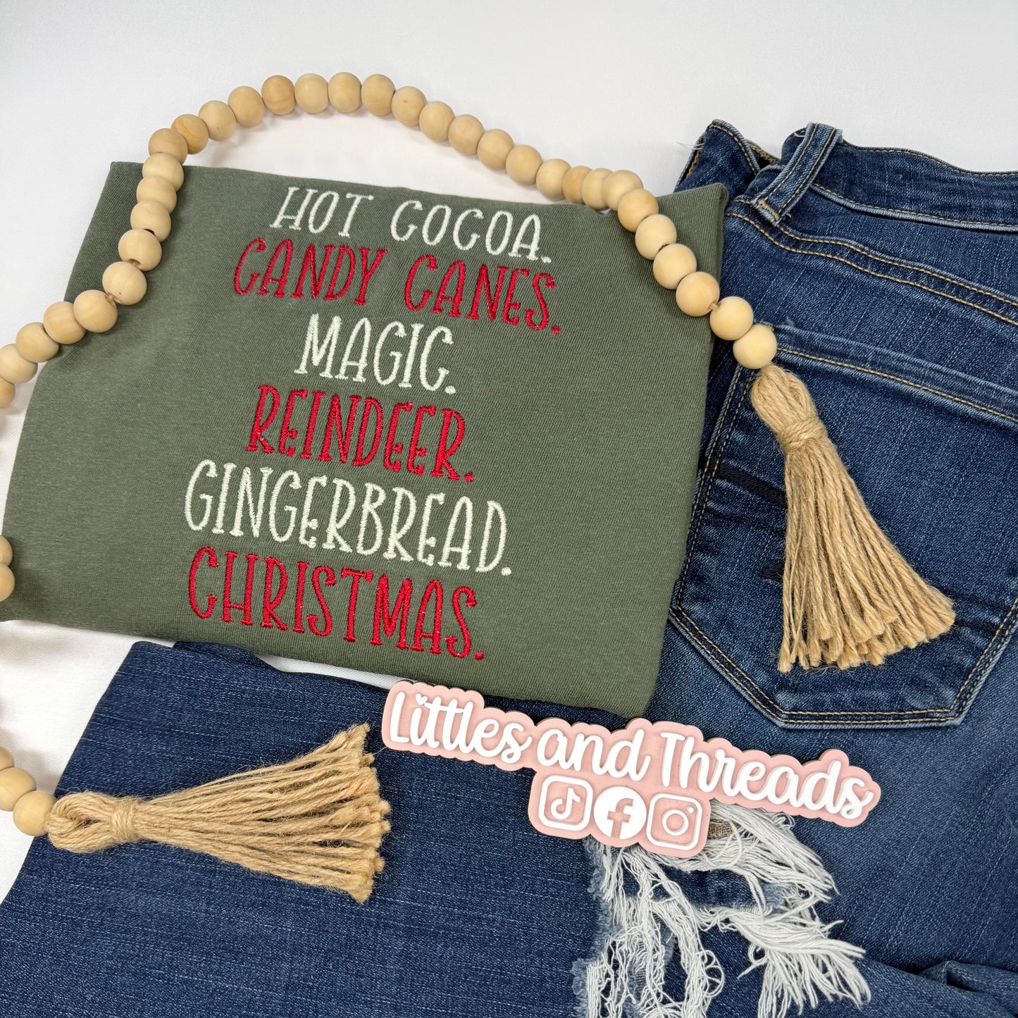 Embroidered Christmas Cheer Tee