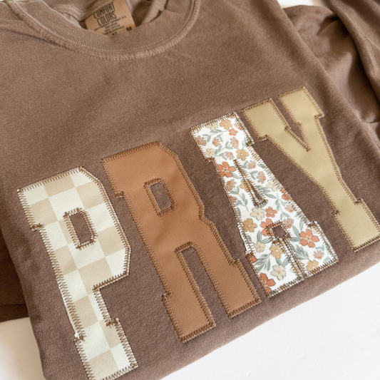 Embroidered Appliqué Pray Top
