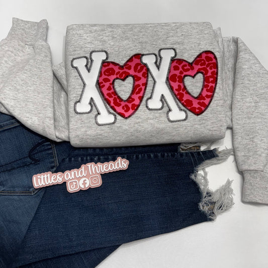 XOXO Embroidered Crewneck