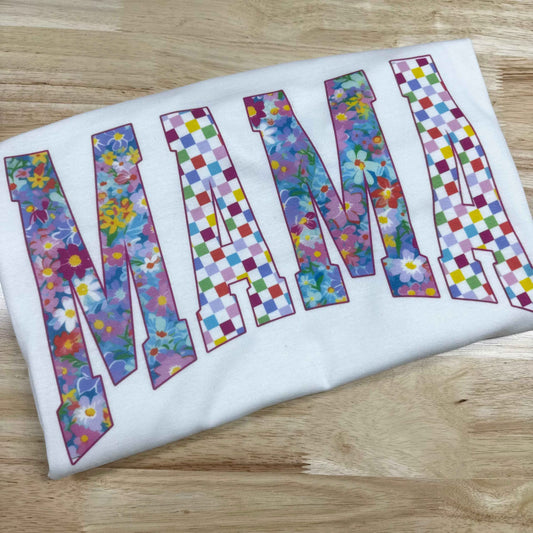 Brightly Mixed Mama Tee