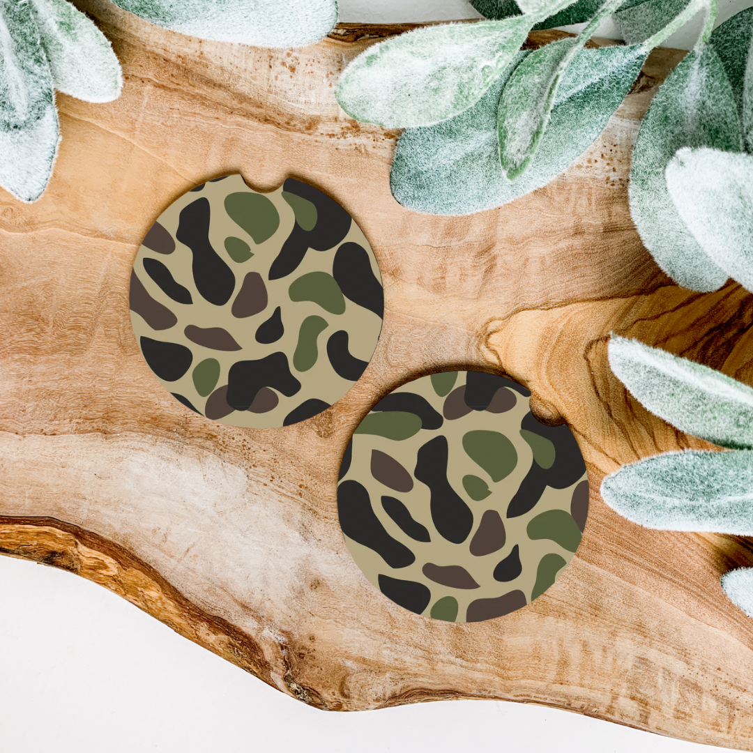 Camo Car Coasters