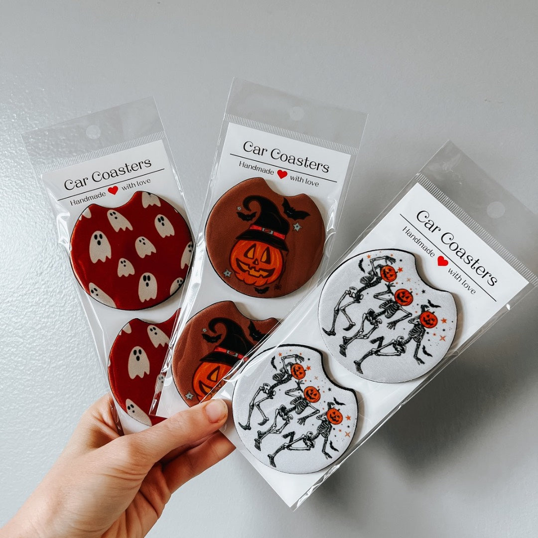 Halloween Car Coasters