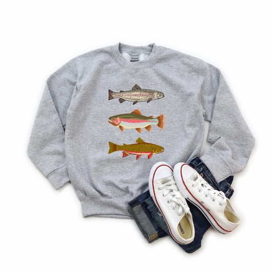 Fishing For Trout Crewneck