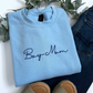 Boy Mom Embroidered Crewneck