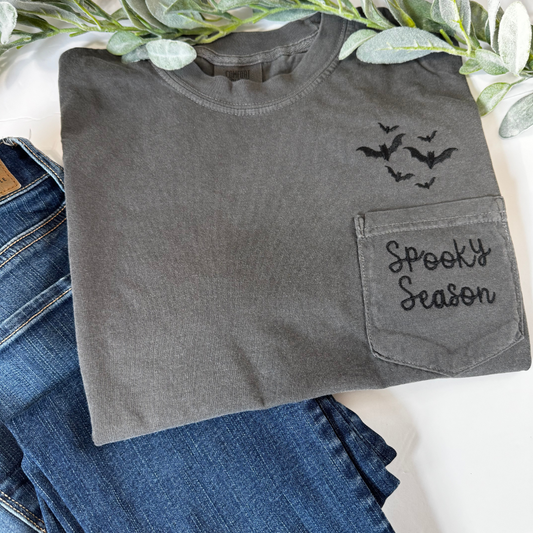 Embroidered Spooky Season Tee