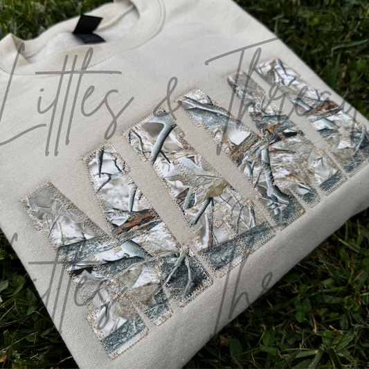 Custom Embroidered Camo Sweatshirt
