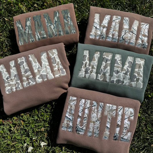 Custom Embroidered Camo Sweatshirt