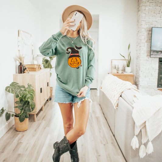 Witchy Pumpkin Long Sleeve