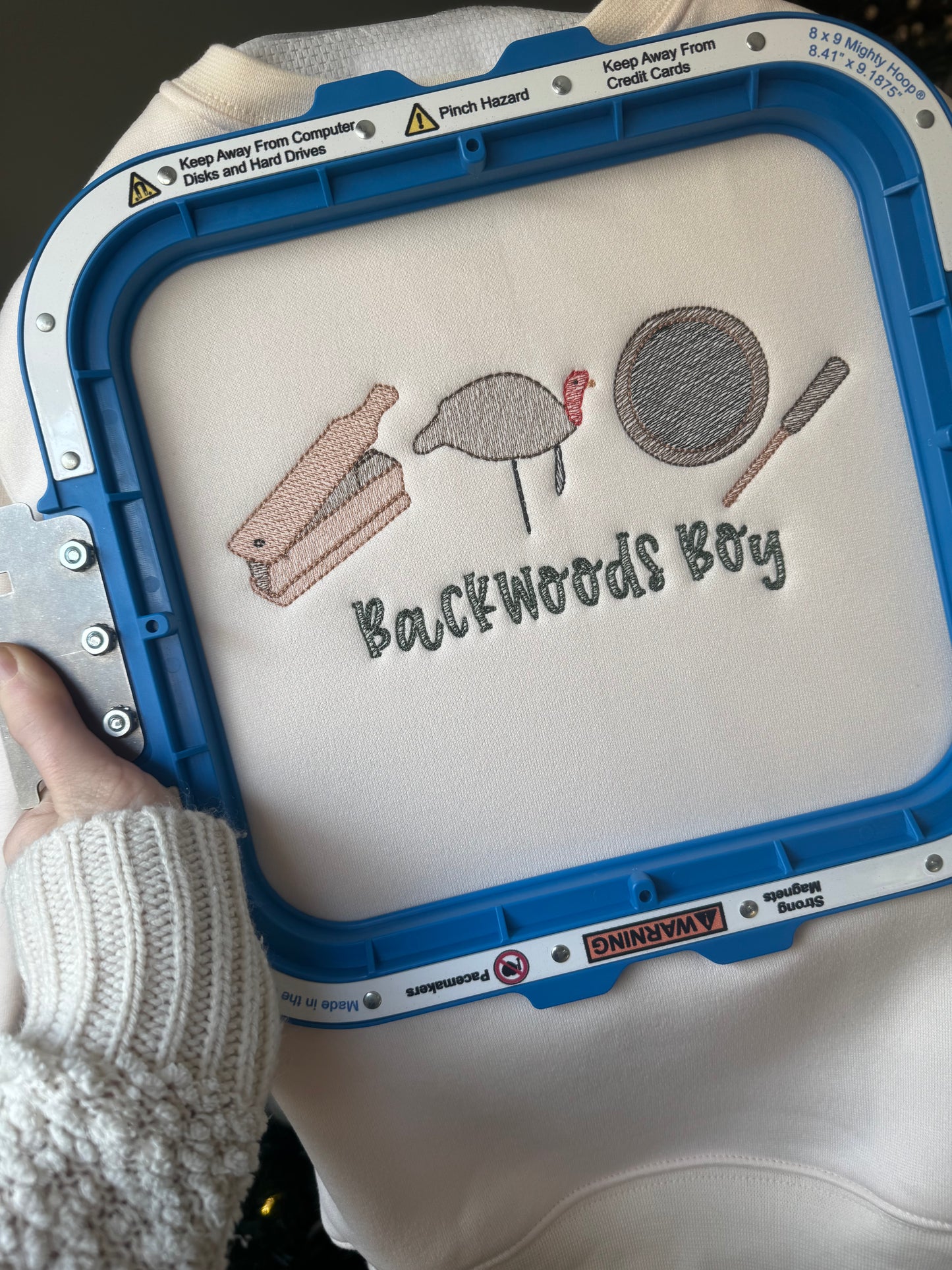 Embroidered Backwoods Boy Crewneck