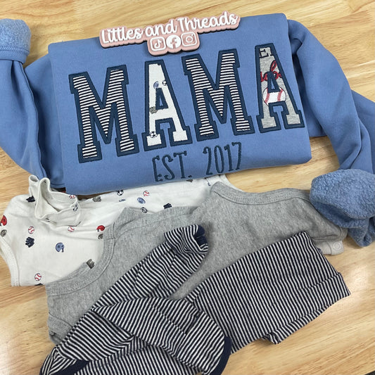 Embroidered Clothes Keepsake Sweatshirt