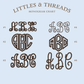 Personalized Monogram Baby Gown